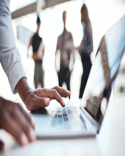 Typing on a computer